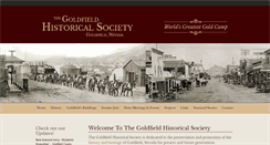 Desktop Screenshot of goldfieldhistoricalsociety.com